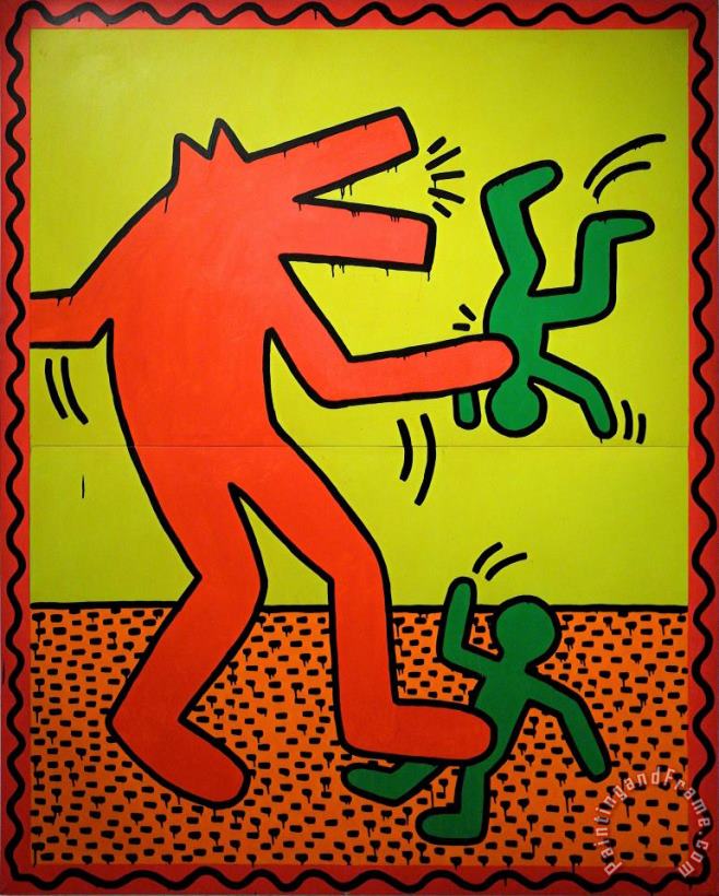 Keith Haring Pop Shop 4 Art Painting