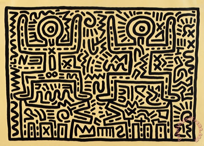 Keith Haring Pop Shop 7 Art Painting