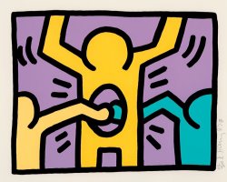 Keith Haring Pop Shop I, Set of Four, 1987