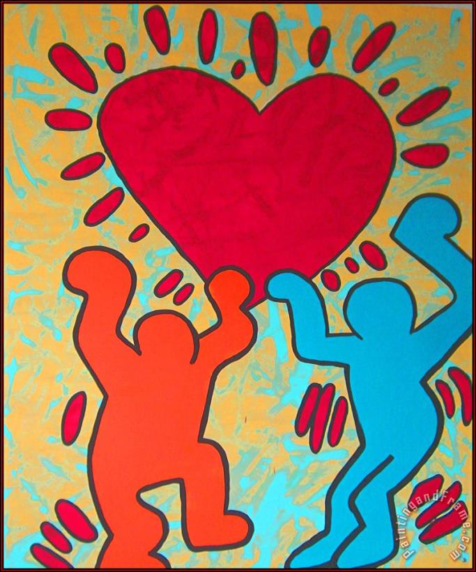 Keith Haring Pop Shop Vi Art Painting
