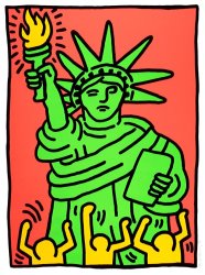 Keith Haring Statue of Liberty, 1986