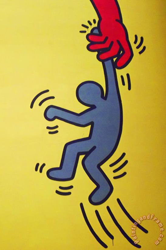Keith Haring Ten Commandments Detail Art Painting