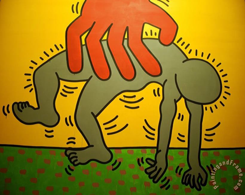 Keith Haring Ten Commandments Detail 2 Art Painting