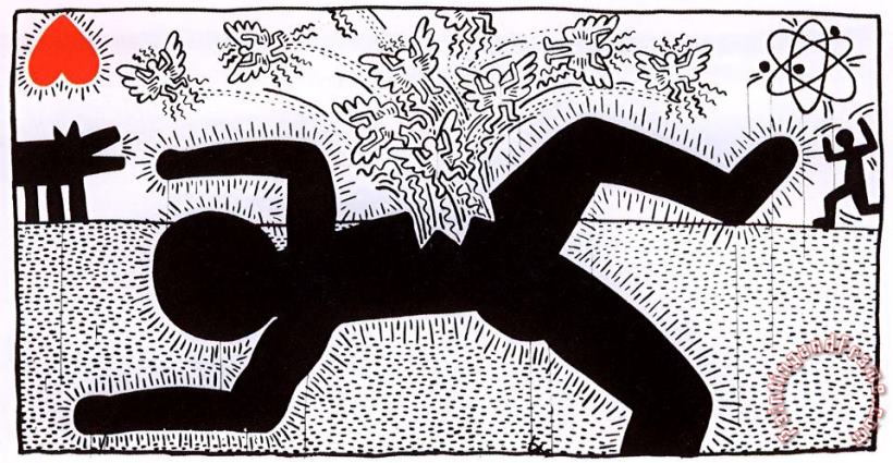 Keith Haring The Universe Art Print