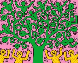 Keith Haring Tree of Life, 1985