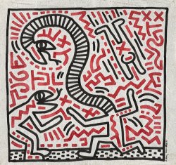 Keith Haring Untitled (snake), 1983