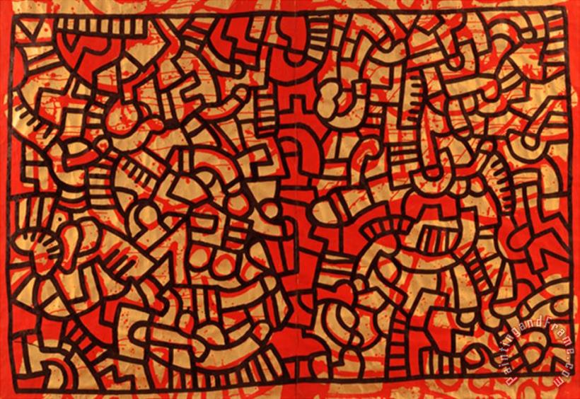 Keith Haring Untitled 1979 Art Painting