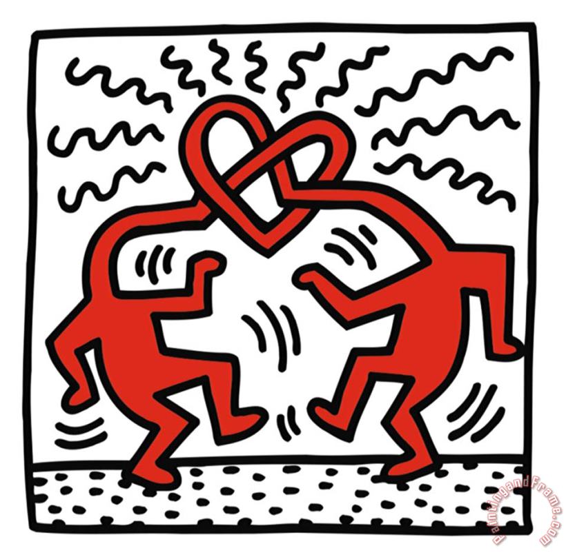 Keith Haring Untitled C 1989 Art Painting