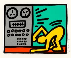 Keith Haring Untitled, Pl. IV, From Pop Shop III, 1989