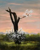 Art Printed on canvas by machine