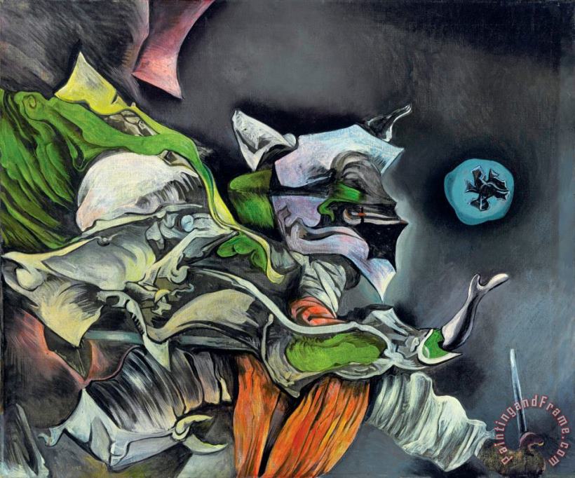 Kurt Seligmann Devil And Fool Art Painting