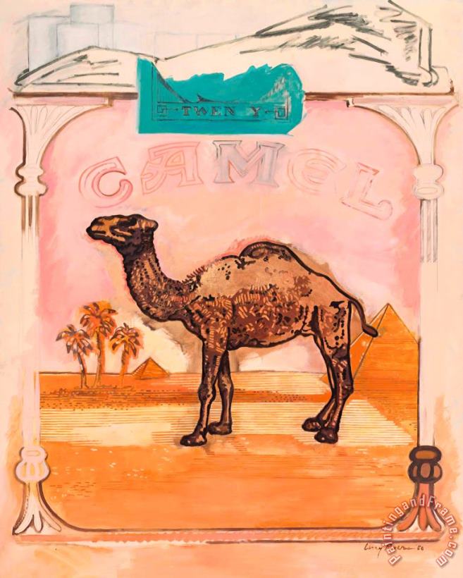 Beyond Camels, 1980 painting - Larry Rivers Beyond Camels, 1980 Art Print