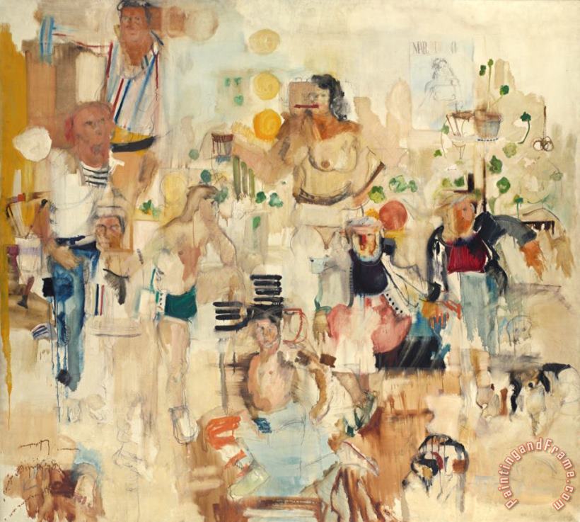 Larry Rivers The Journey, 1956 Art Painting