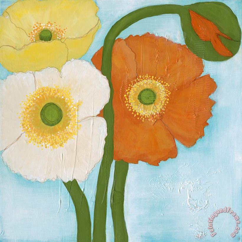 Laura Gunn Poppy Bouquet I Art Print