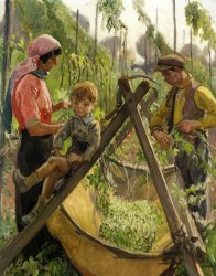 Laura Knight The Hop Pickers in Malvern