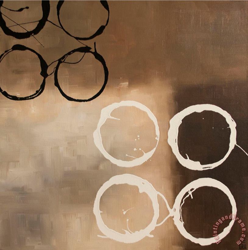 laurie maitland Circles in Neutral I Art Painting
