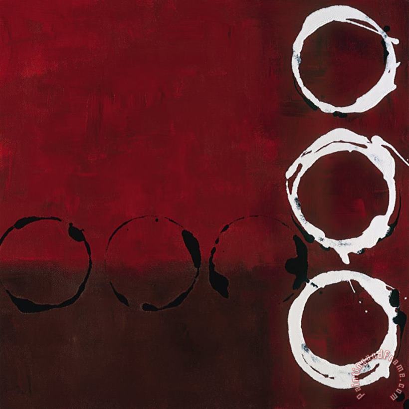laurie maitland Red Circles II Art Painting