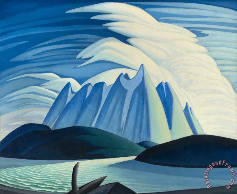 Lawren Stewart Harris Lake And Mountains Art Painting