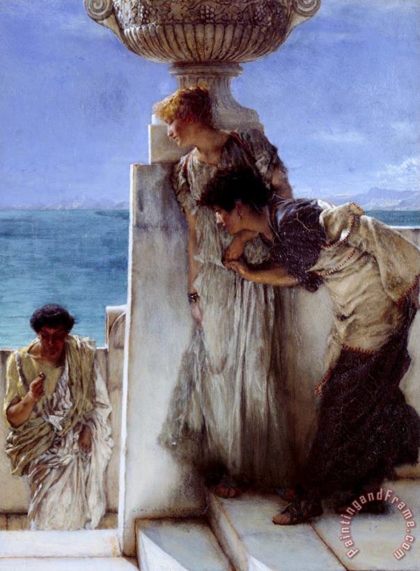 A Foregone Conclusion painting - Lawrence Alma-tadema A Foregone Conclusion Art Print
