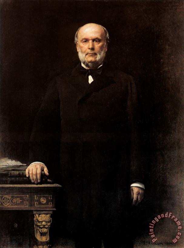 Leon Bonnat Portrait of Jules Grevy Art Print