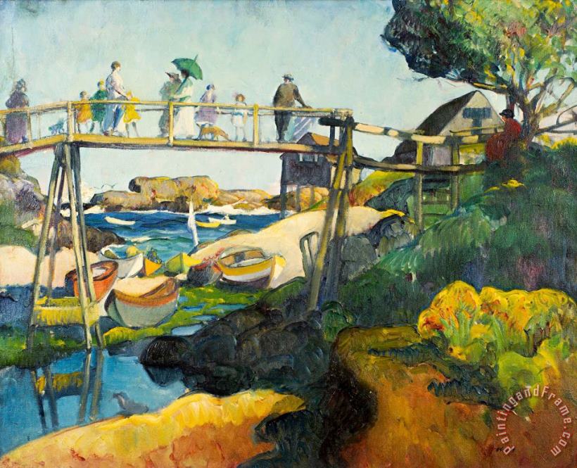 The Gay Bridge painting - Leon Kroll The Gay Bridge Art Print