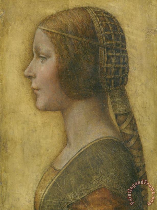 La Bella Principessa - 15th Century painting - Leonardo da Vinci La Bella Principessa - 15th Century Art Print
