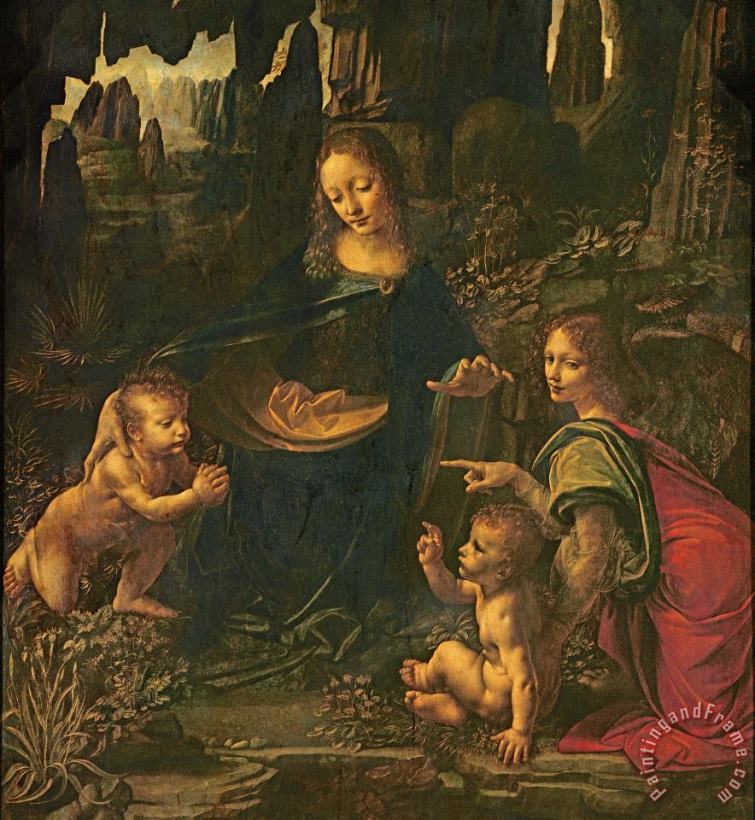 Madonna Of The Rocks painting - Leonardo da Vinci Madonna Of The Rocks Art Print