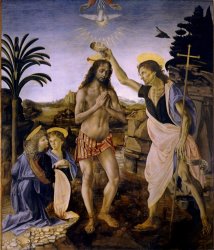 Leonardo da Vinci The Baptism Of Christ