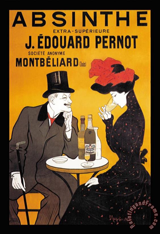 Absinthe J Edouard Pernot painting - Leonetto Cappiello Absinthe J Edouard Pernot Art Print