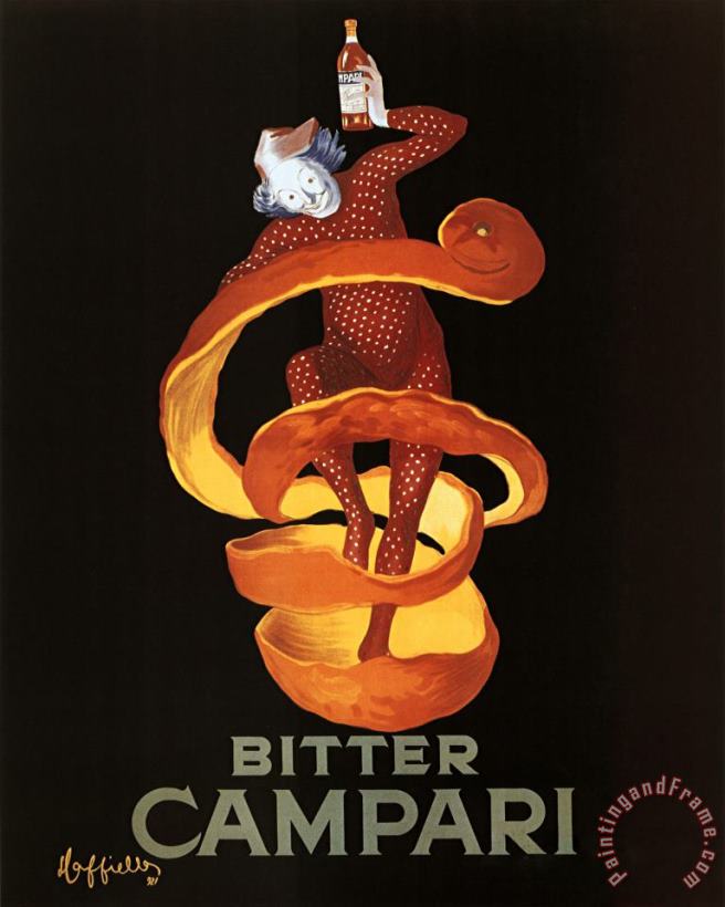 Bitter Campari Vintage Ad Art Print Poster painting - Leonetto Cappiello Bitter Campari Vintage Ad Art Print Poster Art Print