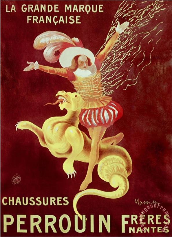 Chaussures Perrouin Freres painting - Leonetto Cappiello Chaussures Perrouin Freres Art Print