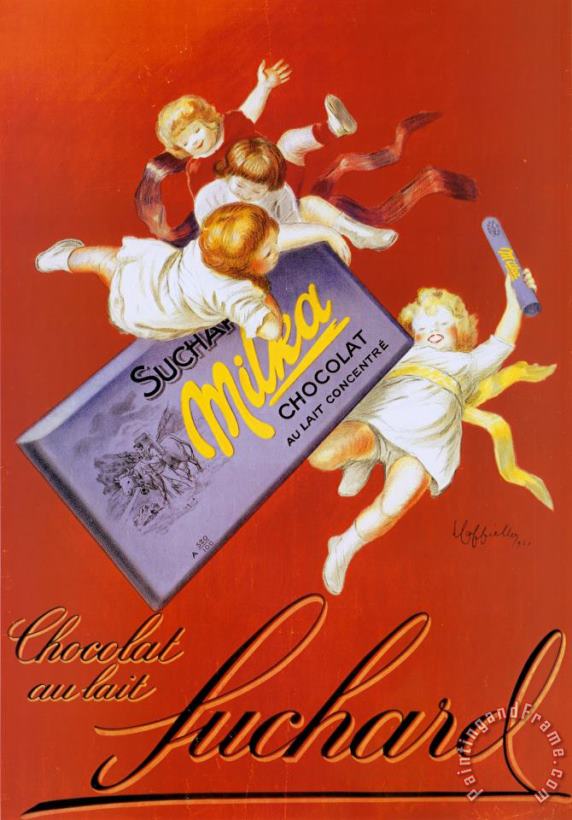 Leonetto Cappiello Chocolat Au Lait Fuchard Art Painting