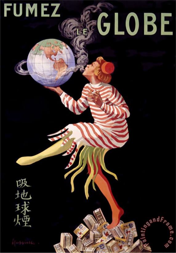 Fumez Le Globe painting - Leonetto Cappiello Fumez Le Globe Art Print