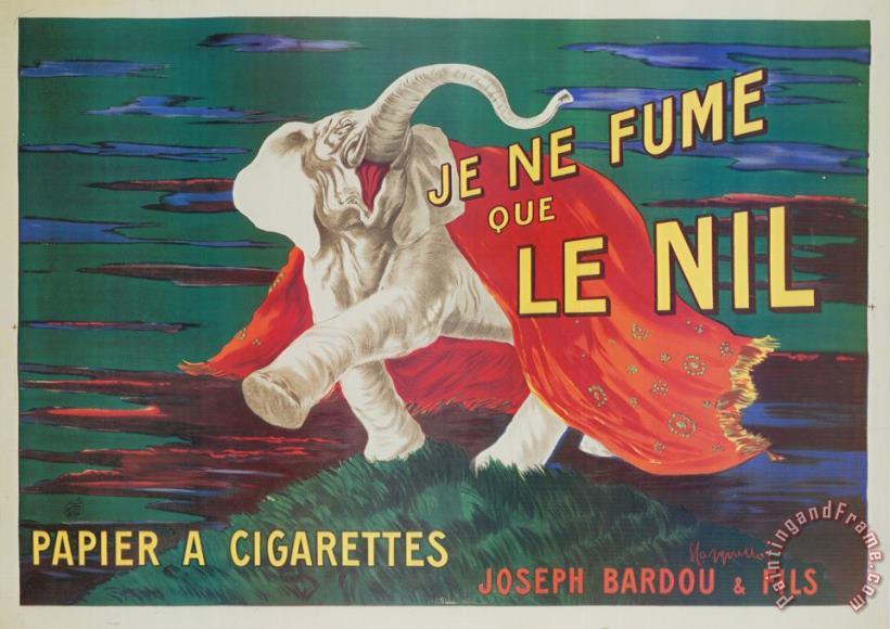 Je Ne Fume Que Le Nil painting - Leonetto Cappiello Je Ne Fume Que Le Nil Art Print
