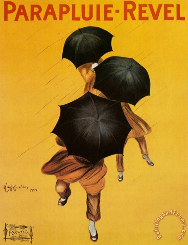 Parapluie Revel painting - Leonetto Cappiello Parapluie Revel Art Print