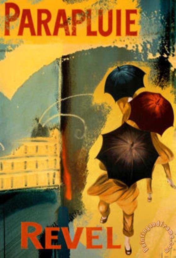 Leonetto Cappiello Parapluie Revel Abstract Art Print Poster Art Painting