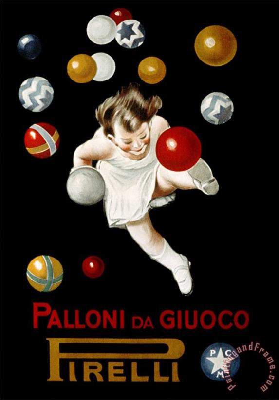 Pirelli Palloni Da Giuoco painting - Leonetto Cappiello Pirelli Palloni Da Giuoco Art Print