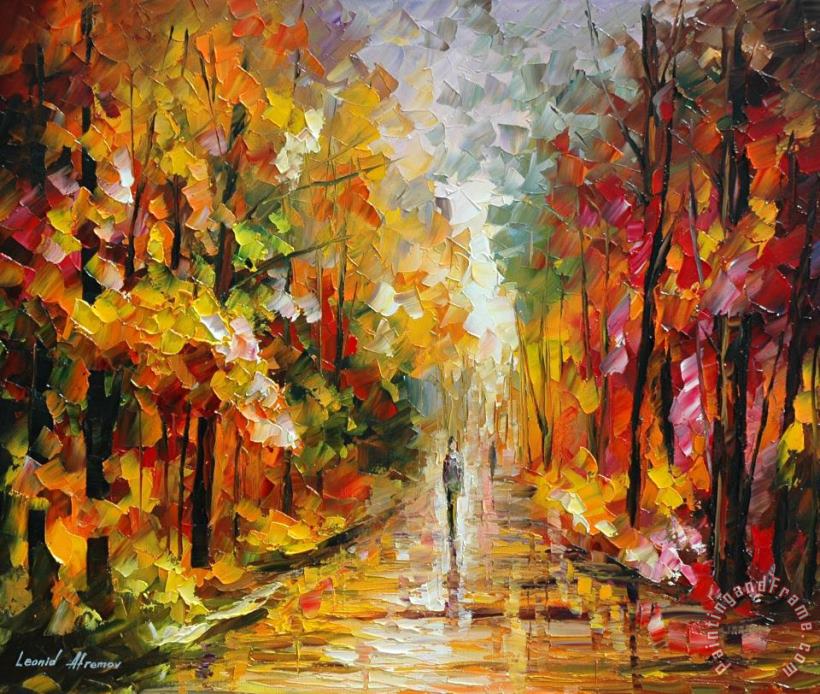 After The Rain painting - Leonid Afremov After The Rain Art Print