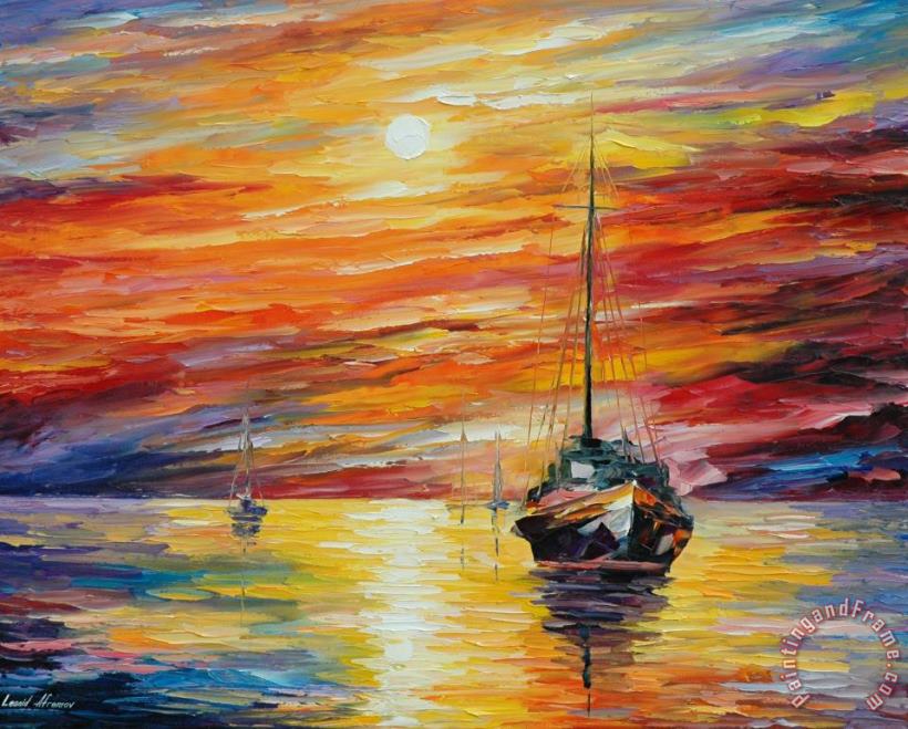 Almost Morning painting - Leonid Afremov Almost Morning Art Print