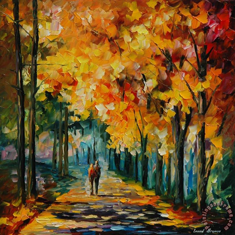 Leonid Afremov Autumn Colors Art Painting
