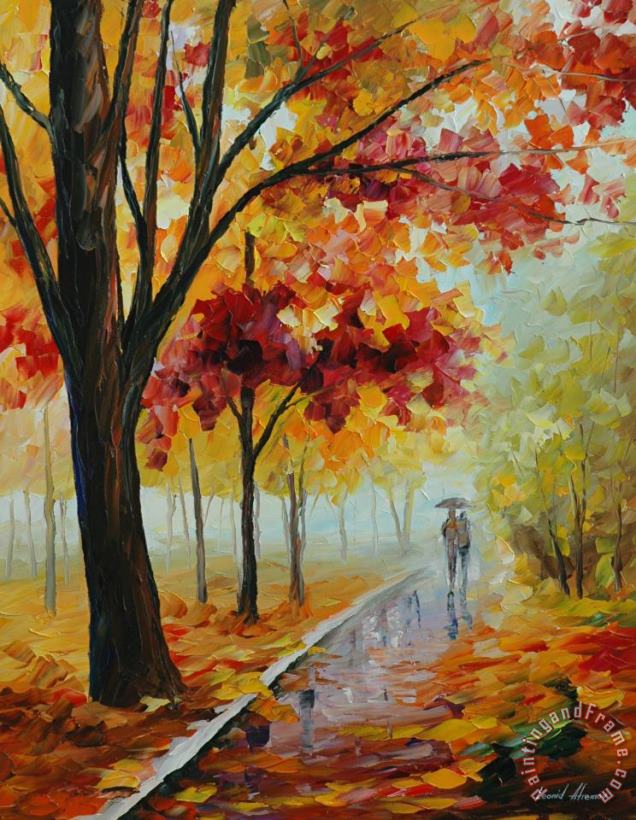 Leonid Afremov Autumn Mood Art Painting
