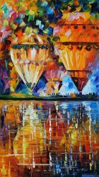 Leonid Afremov Balloon Reflections