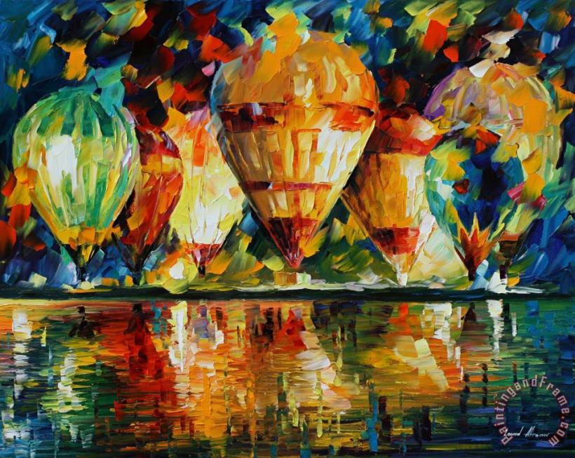 Balloon Show painting - Leonid Afremov Balloon Show Art Print