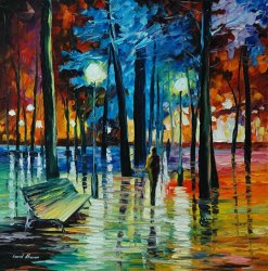Leonid Afremov Blue Reflections