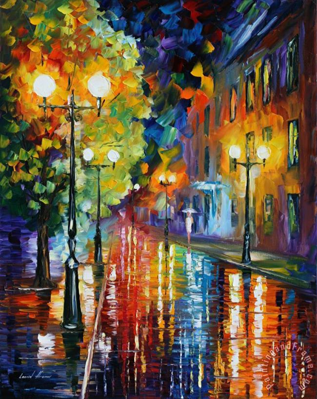 Leonid Afremov City Lights painting - City Lights print for sale