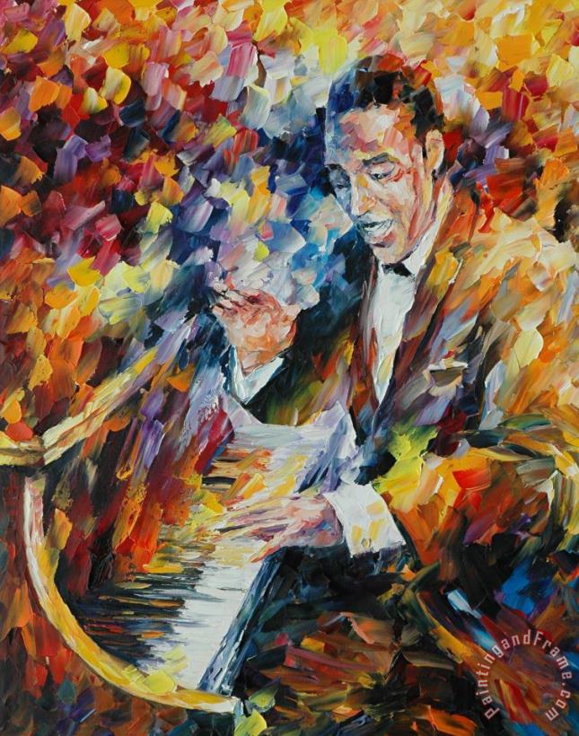 Leonid Afremov Duke Ellington Art Print