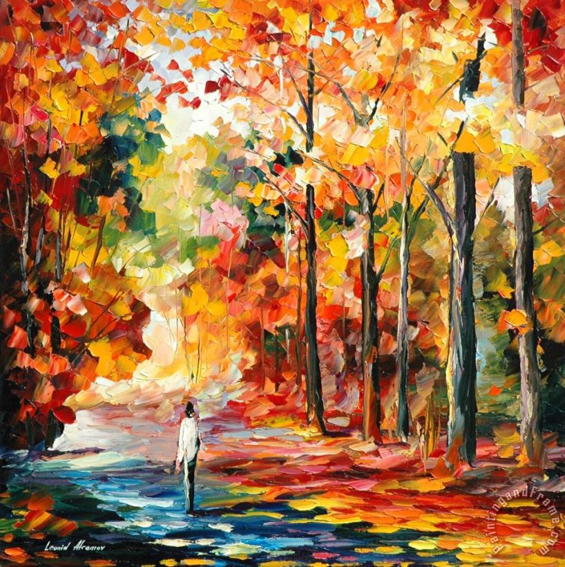Fall Attraction painting - Leonid Afremov Fall Attraction Art Print