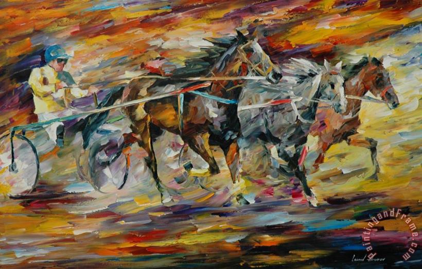 Flaming Chariot painting - Leonid Afremov Flaming Chariot Art Print