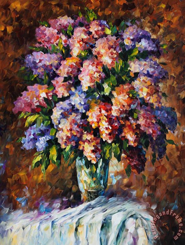 Leonid Afremov Flowers Art Print
