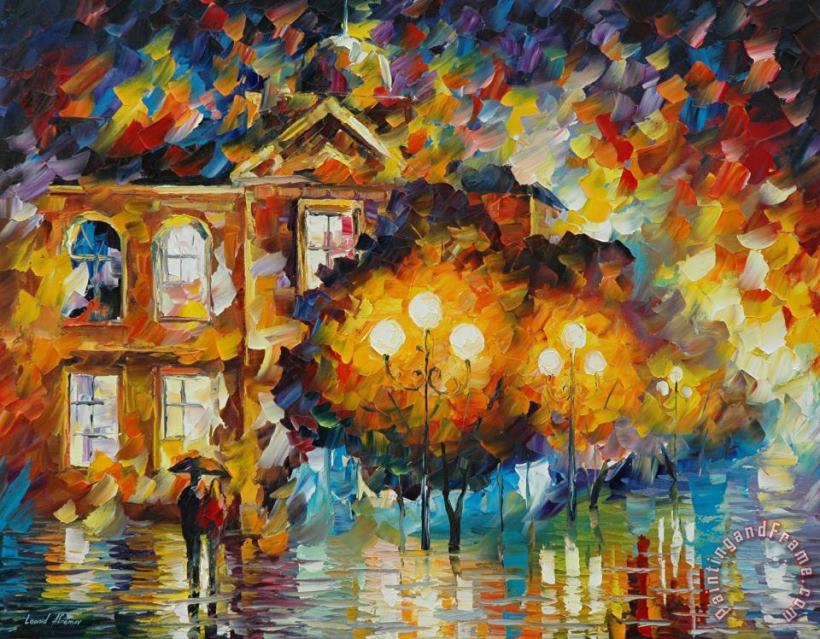 Leonid Afremov Glowing Night Art Painting